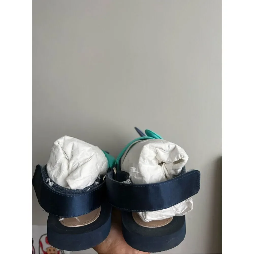 Stuart Weitzman satin knot slingback sandals size 7